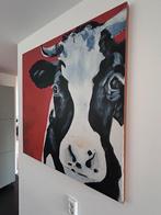 Schilderij op canvas met koe, Ophalen