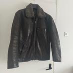 Mooie Dikke leren winterjas met bontkraag zware kwaliteit, Ophalen of Verzenden, Zo goed als nieuw, Bruin