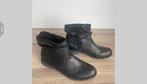 RIEKER, zwart leren laarsje, maat 40, Verzenden, Zo goed als nieuw, Zwart