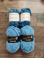 Chenille garen blauw + Luxury Velvet Schachenmayr, Hobby en Vrije tijd, Breien en Haken, Ophalen of Verzenden, Nieuw, Breien of Haken
