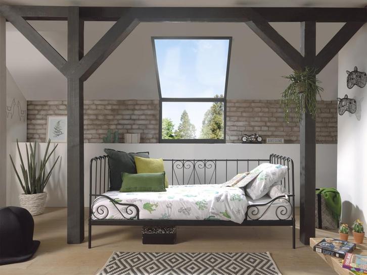 Alice kajuitbed - 90x200 - Zwart, Kinderen en Baby's, Kinderkamer | Bedden