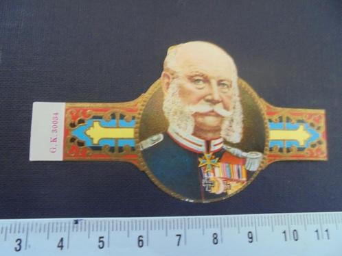 Oude sigarenband portret Koning met nr. G.K. 30034, Verzamelen, Rookartikelen, Aanstekers en Luciferdoosjes, Zo goed als nieuw