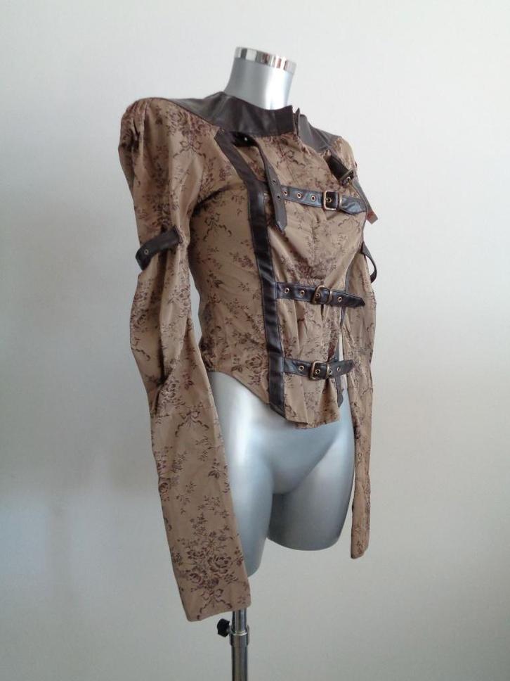 Andrew MacKenzie designer jasje - maat 34/36 NIEUW, Kleding | Dames, Jasjes, Kostuums en Pakken, Nieuw, Jasje, Maat 36 (S), Bruin