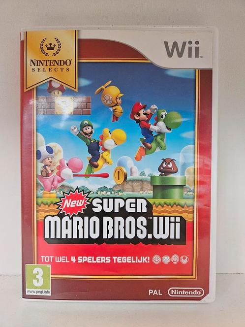 New Super Mario Bros. Wii - Nintendo Wii, Spelcomputers en Games, Games | Nintendo Wii, Gebruikt, Platform, 3 spelers of meer