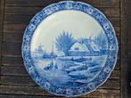 Groot Boch Delfts sierbord wintertafereel, Ophalen of Verzenden