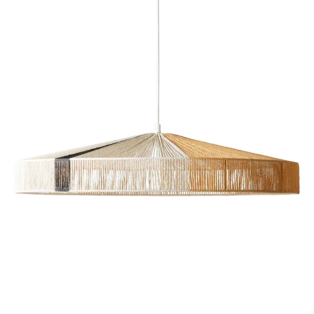Hanglamp touw naturel – design lamp – zo goed als nieuw, Ophalen, Zo goed als nieuw, Design lamp - modern, Minder dan 50 cm