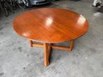 Jugendstil eetkamertafel uitklapbaar, Huis en Inrichting, Tafels | Eettafels, Ophalen, Gebruikt, 100 tot 150 cm, Rond