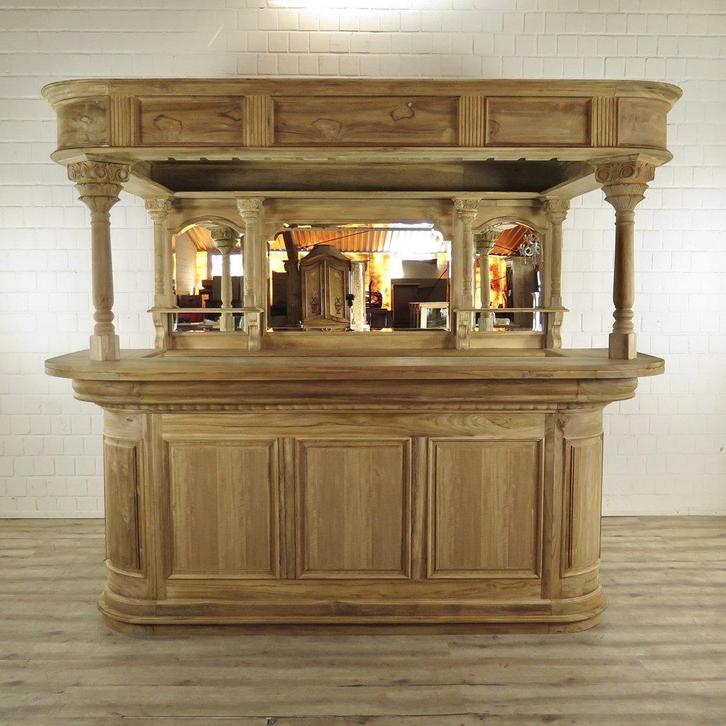 20984 Huisbar teakhout 2,40 mtr, Huis en Inrichting, Barren, Nieuw, Ophalen of Verzenden