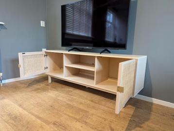 Nieuw tv meubel hout/webbing