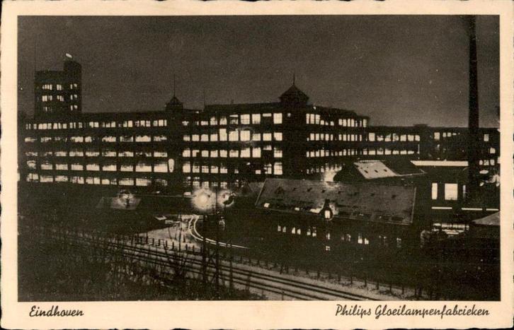 Eindhoven Philips Gloeilampenfabrieken, Verzamelen, Ansichtkaarten | Nederland, Ongelopen, Noord-Brabant, 1920 tot 1940, Verzenden