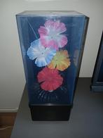 Retro jaren 70 flower lamp fiber optic speeldoos, Huis en Inrichting, Lampen | Tafellampen, Ophalen of Verzenden, Zo goed als nieuw