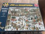 JAN VAN HAASTEREN KERSTMIS 1000 STUKJES, Ophalen, 500 t/m 1500 stukjes, Zo goed als nieuw, Legpuzzel