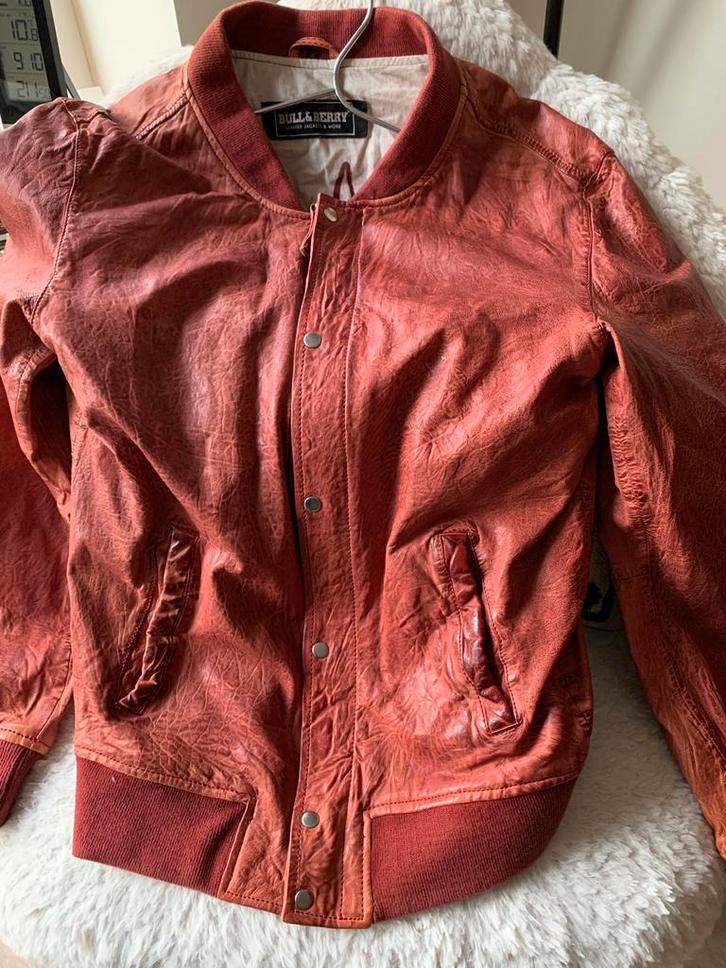 Bull & Berry Lams Nappa Lederen Jas - Nieuw!, Kleding | Heren, Jassen | Zomer, Nieuw, Overige maten, Overige kleuren, Ophalen of Verzenden