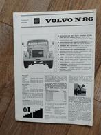 Volvo N86 Brochure - 1965, Volvo, Zo goed als nieuw, Volvo, Ophalen of Verzenden