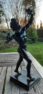 Bronzen beeld “Dancing Faun from Pompeï”, Antiek en Kunst, Antiek | Koper en Brons, Ophalen of Verzenden, Brons