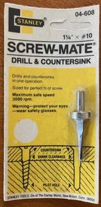 Stanley Screw Mate- 11/4 inch x #10 boor en verzinkboor in 1, Ophalen of Verzenden, Nieuw, Overige typen