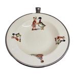 Vintage porseleinen warmhoud bord, Ophalen of Verzenden