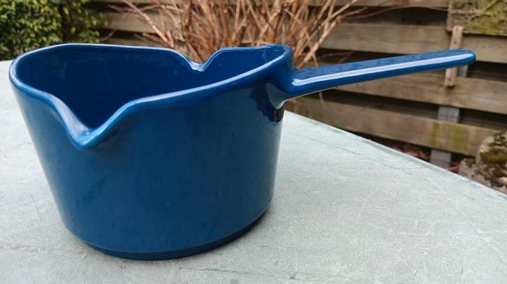 Vintage COPCO Michael Lax blauw gietijzeren pannetje (G242), Huis en Inrichting, Keuken | Potten en Pannen, Zo goed als nieuw