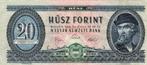 Bankbiljet: HONGARIJE  -  20 forint  (1969), Verzenden, Hongarije, Los biljet