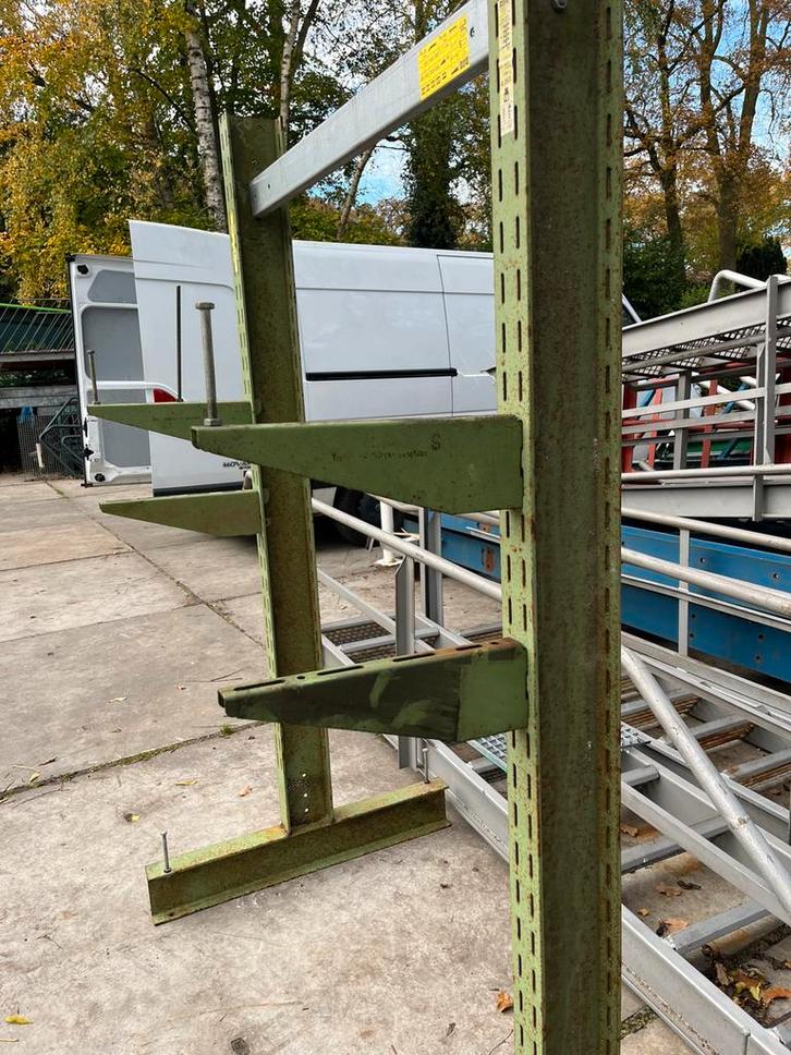 Dubbele draagarm stelling BITO IPE 140 balk 2.1m 10 m lengte, Doe-het-zelf en Verbouw, Metalen, Gebruikt, IJzer, Ophalen