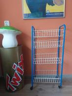 Retro blauwe trolley keukenrek, Verzamelen, Ophalen of Verzenden, Huis en Inrichting