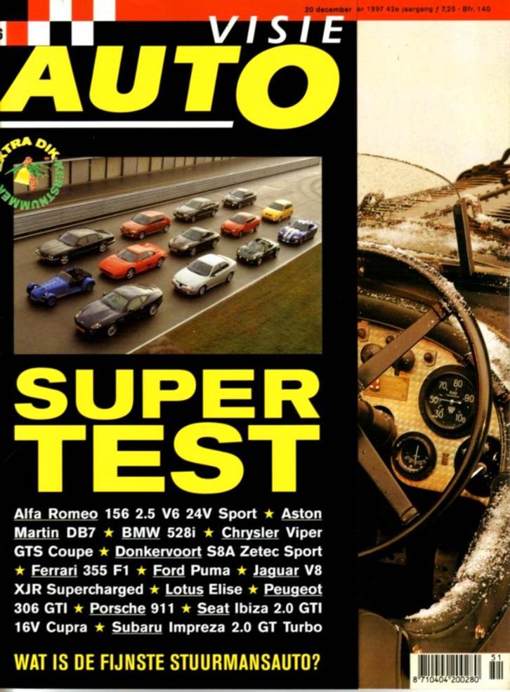 Autovisie Supertest 1997, Boeken, Auto's | Folders en Tijdschriften, Gelezen, Algemeen, Ophalen of Verzenden