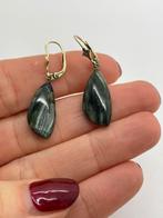 A978 Prachtige zilveren oorbellen serafiniet, Sieraden, Tassen en Uiterlijk, Hangers, Ophalen of Verzenden, X, Met edelsteen