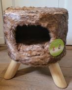 Kattenhuis poef rond pluche NIEUW, Ophalen of Verzenden, Nieuw, Pluche