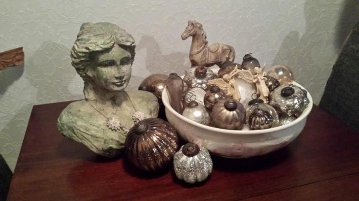 heksenballen / heksenbollen / kerstballen craquelé, Antiek en Kunst, Curiosa en Brocante, Ophalen of Verzenden