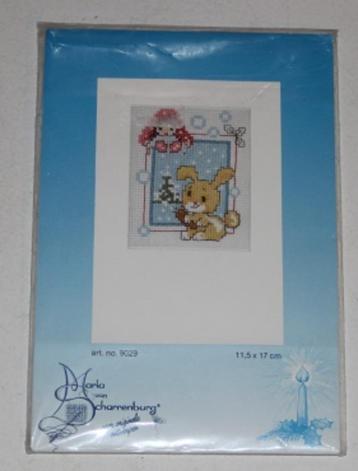 Borduurpakket Kerstkaart  Maria van Scharrenburg beschikbaar voor biedingen