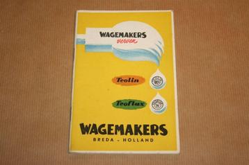 Notitieboekje Wagemakers Teolin Teolux - 1950 !! beschikbaar voor biedingen