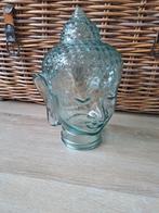 Glazen hoofd - buddha hoofd 32 cm hoog, Huis en Inrichting, Woonaccessoires | Boeddhabeelden, Ophalen of Verzenden, Zo goed als nieuw