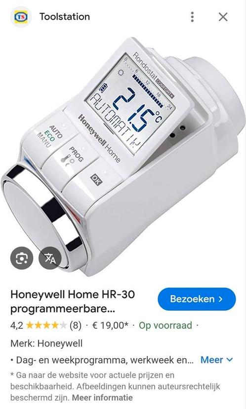 Honeywell home rondostat comfort+ HR30, Doe-het-zelf en Verbouw, Thermostaten, Nieuw, Ophalen of Verzenden