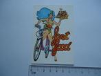 sticker oud Fastfood pinup pin up strip pop -2 retro fanta, Verzenden, Zo goed als nieuw, Bedrijf of Vereniging