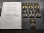 Rangen  Landmacht  - model 1983  op A4., Verzamelen, Ophalen of Verzenden, Landmacht, Nederland, Embleem of Badge