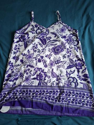 Leuke paars witte zomerjurk maat 1XL !! beschikbaar voor biedingen