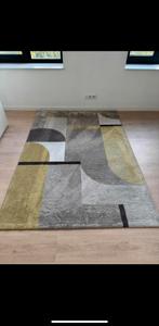 Zuiver Hilton vloerkleed - 160x230 - Grijs/geel, Huis en Inrichting, Ophalen, Grijs, 150 tot 200 cm, 200 cm of meer