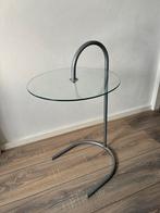 2x ikea Ry glazen vintage bijzettafeltje Tjord design glas, Minder dan 55 cm, Rond, Ophalen, 45 tot 60 cm
