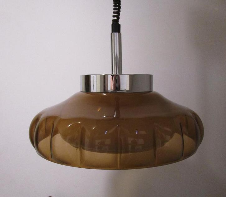 Vintage Dijkstra Hanglamp Midcentury Design lamp Space Age, Huis en Inrichting, Lampen | Hanglampen, Zo goed als nieuw, 75 cm of meer