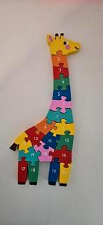 Cijfer giraffe puzzel, Ophalen of Verzenden, 10 tot 50 stukjes, Zo goed als nieuw