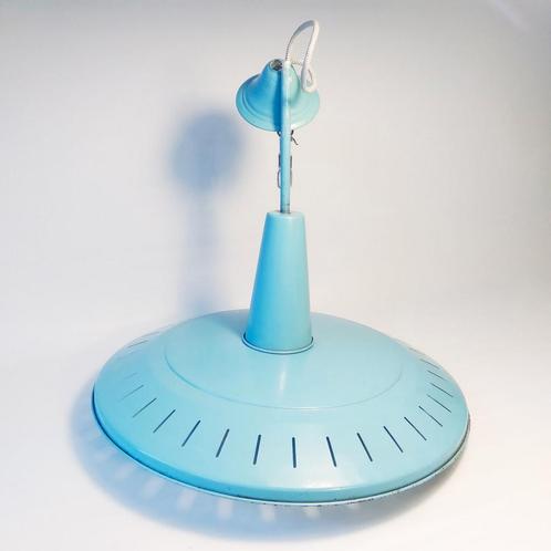 Grote vintage ufo lamp van Haute Belgium, Huis en Inrichting, Lampen | Hanglampen, Gebruikt, Minder dan 50 cm, Metaal, Ophalen