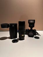 Revueflex camera archiever 828 met lens en flitser, Gebruikt, Ophalen