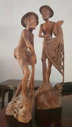 Te koop: 2 prachtige Balinese houten vissermannen!, Ophalen