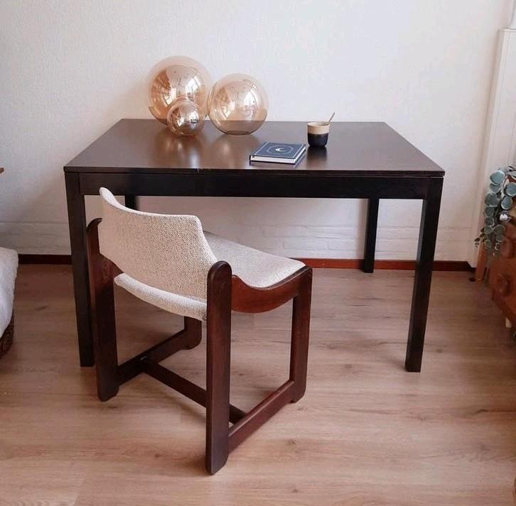 Deens design eettafel | Vintage eettafel | uitschuifbaar, Huis en Inrichting, Tafels | Eettafels, Gebruikt, 50 tot 100 cm, Vijf personen of meer