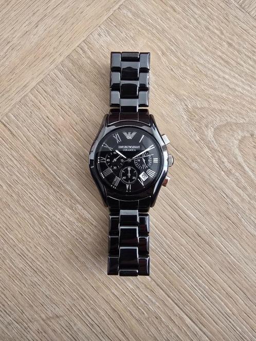 Armani Ceramica AR1400 horloge zwart, Sieraden, Tassen en Uiterlijk, Horloges | Heren, Nieuw, Polshorloge, Overige merken, Overige materialen