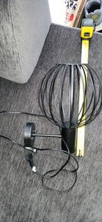 Sfeervolle zwarte hanglamp, Huis en Inrichting, Lampen | Hanglampen, Gebruikt, Ophalen of Verzenden, Metaal, Modern