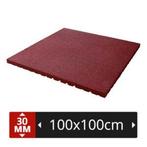RUBBER STALTEGELS ROOD 100x100x3cm (ZONDER SCHIJNVOEG + NOP), Dieren en Toebehoren, Stalling en Weidegang, Weidegang