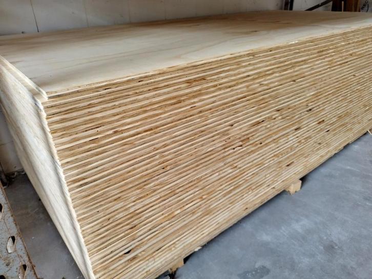 Underlayment platen te koop Elliottis pine 2440x1220x18mm, Tuin en Terras, Palen, Balken en Planken, Nieuw, Ophalen