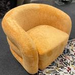 Oranje Draai Fauteuil - Nieuwstaat, Huis en Inrichting, Fauteuils, Ophalen, Gebruikt, Minder dan 75 cm, 75 tot 100 cm