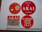 sticker oud AKAI vintage hifi stereotoren retro firato muzie, Verzenden, Zo goed als nieuw, Bedrijf of Vereniging